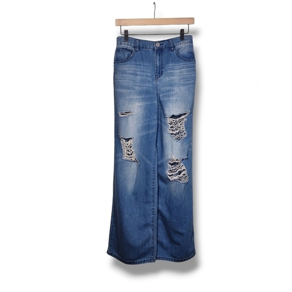 Sonoma Goods For Life Denim - SO Goods for Life Jeans Size 11/30W Super High Rise Straight Wide Leg Di…